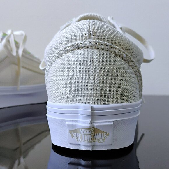Vans Women's Old Skool Hemp Linen Sneaker in Subtle & Elegant Turtledove - Picture 8 of 12
